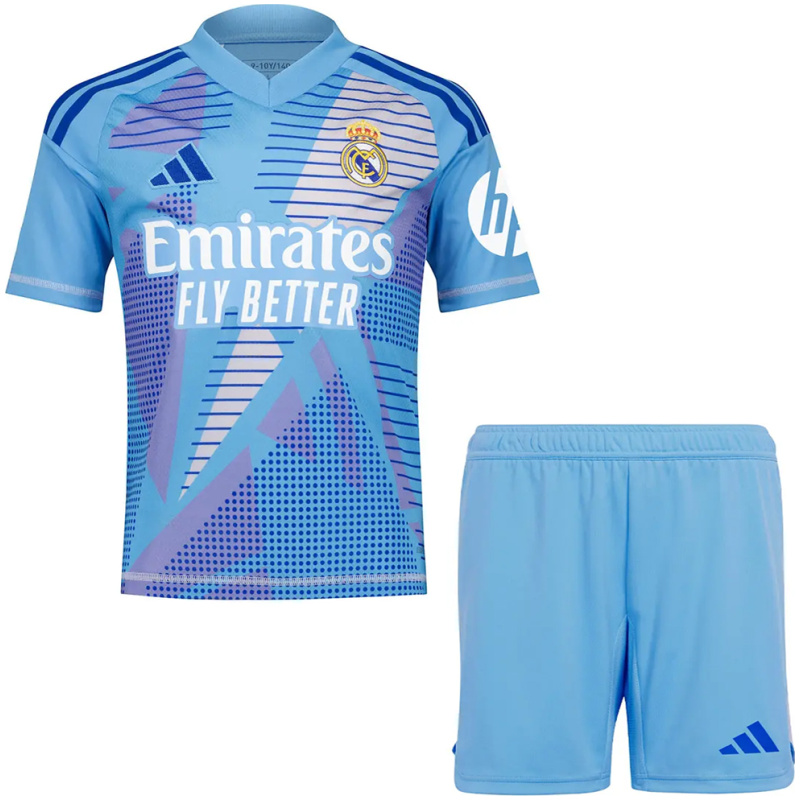 Maillot de Gardien Enfant Real Madrid Bleu 2024/25