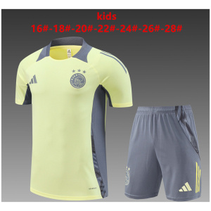 Tenue d’entraînement courte pour enfants Ajax Jaune 2024/25