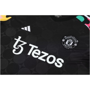 Tenue d'entraînement courte Manchester United noire 2024/25