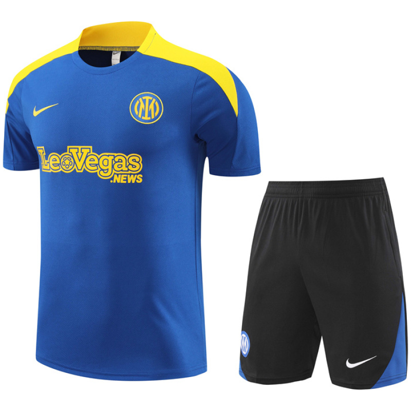 Tenue d’entraînement courte de l’Inter Milan bleue 2024/25