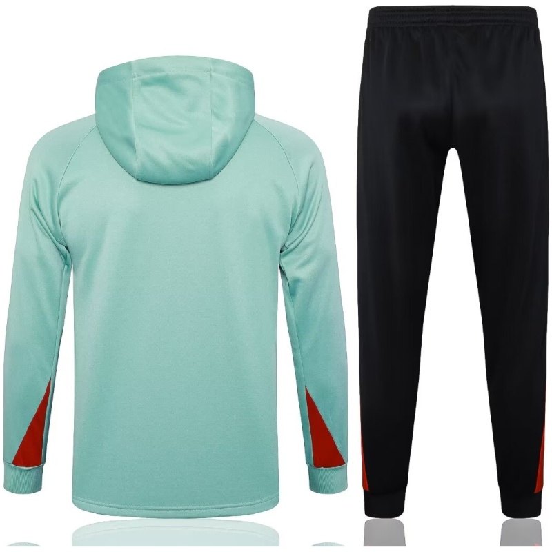 Ensemble d’entraînement Liverpool : Sweat à capuche + Pantalon, Vert Clair 2024/25