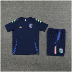 Ensemble d'Entraînement Court pour Enfants Italie Royal 2024