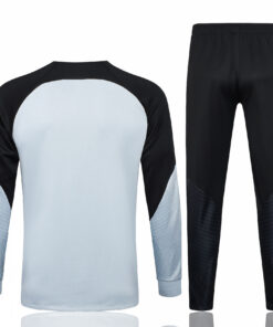 Survêtement d’entraînement Barcelona Veste + Pantalon Gris – Noir 2023/24
