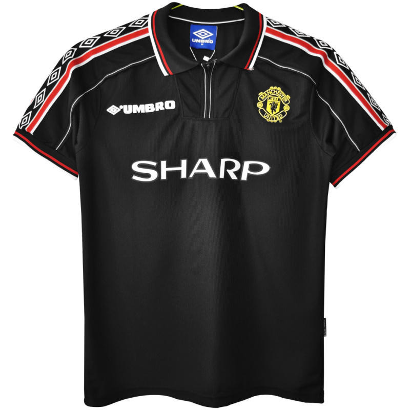 Maillot rétro noir de Manchester United 1998/99