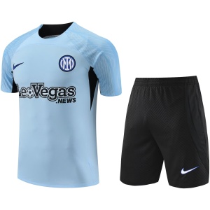 Tenue d’entraînement courte de l’Inter Milan bleu clair 2023/24