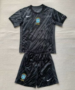 Maillot de Gardien Enfant Brésil Noir 2024