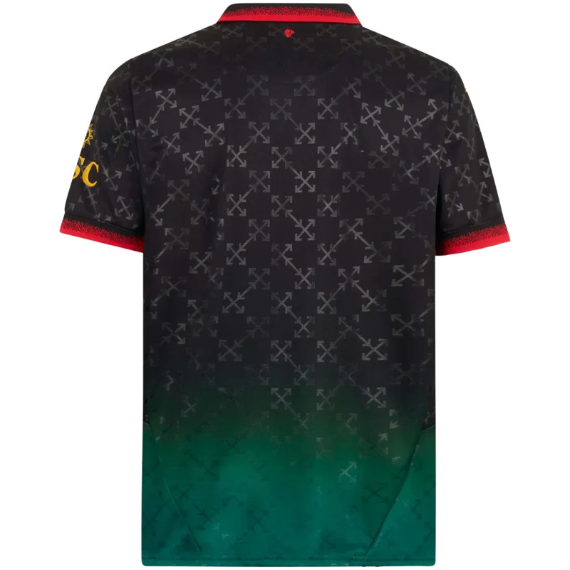 Maillots Off-White x AC Milan PUMA 2025/26 Noir – Rafa Leão