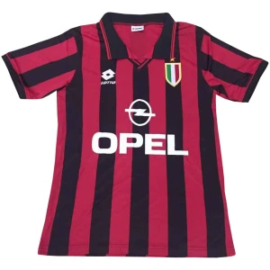 Maillot domicile rétro de l’AC Milan 1996