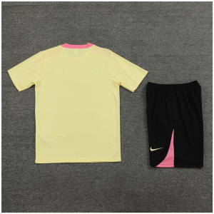 Ensemble d'entraînement court enfant PSG jaune 2024/25