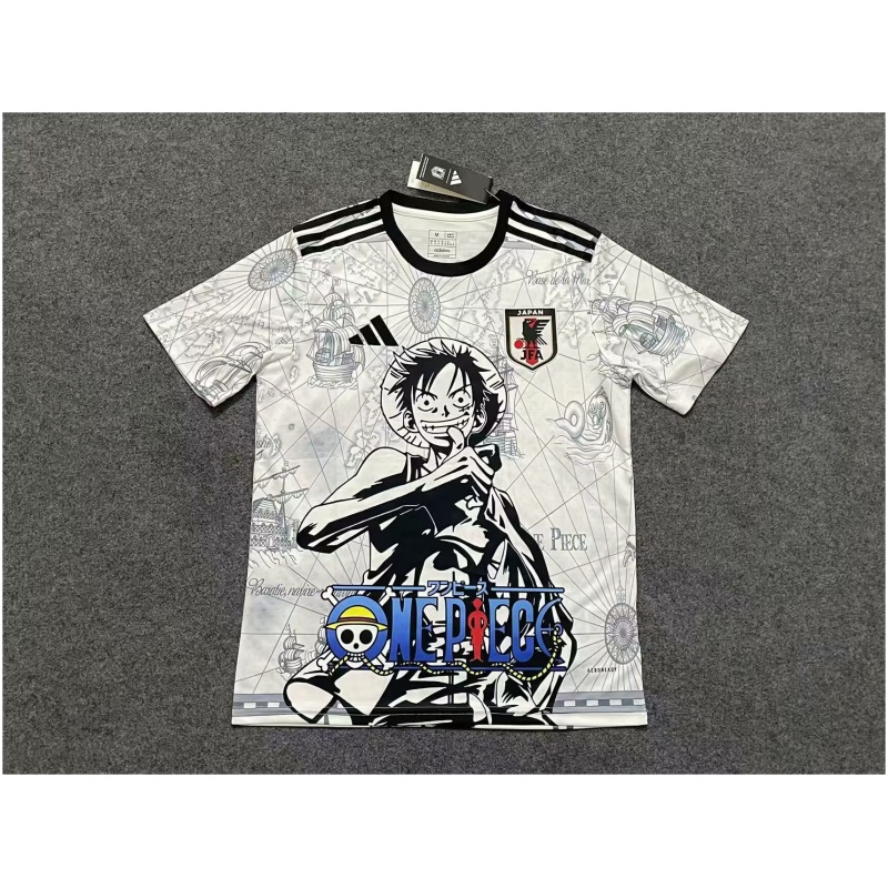 Japon Roi des Pirates Luffy Maillot Blanc 2025