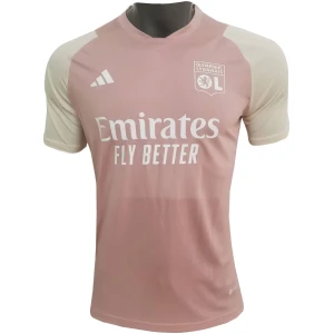 Maillot d’entraînement court avant-match Olympique Lyonnais Rose 2023/24