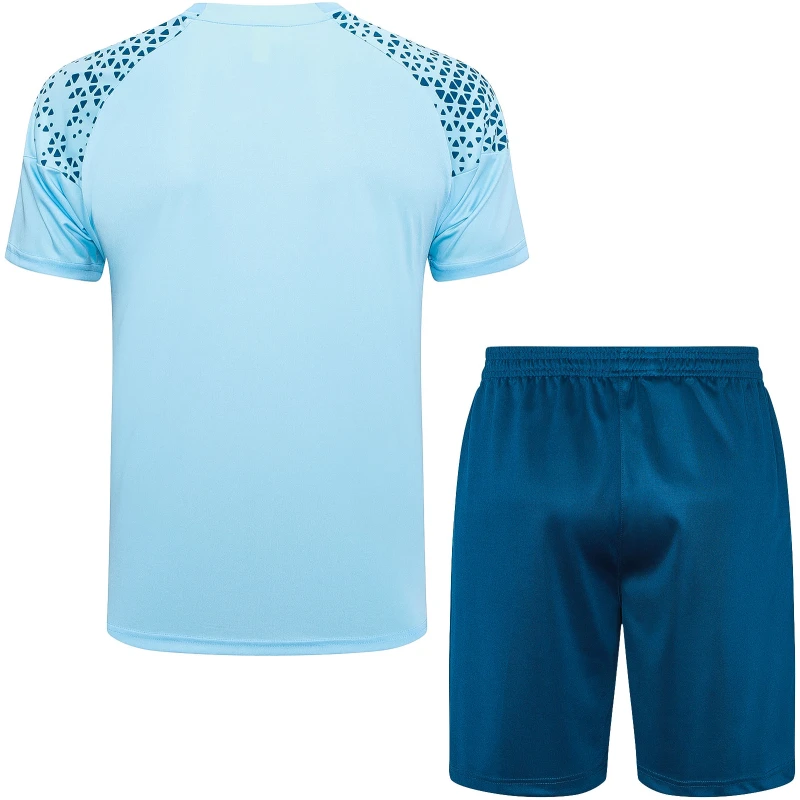 Tenue d’entraînement courte Manchester City bleu clair 2023/24