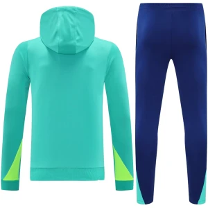 Survêtement d’entraînement vert Brésil 2025 : sweat à capuche + pantalon