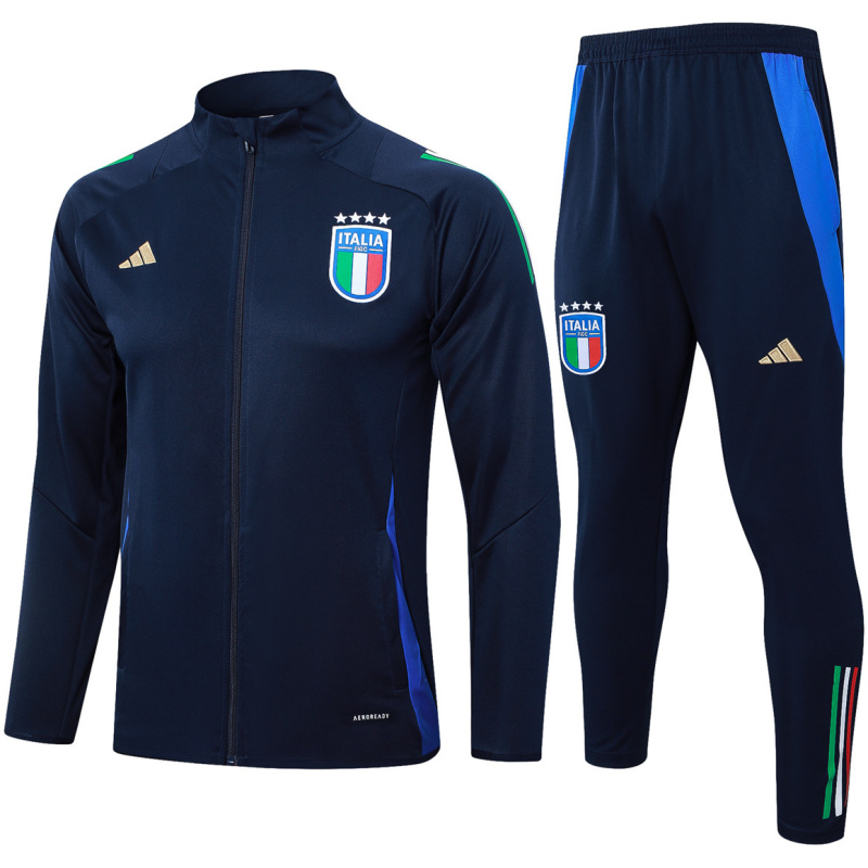Survêtement d’entraînement Italie Veste + Pantalon Royal 2024