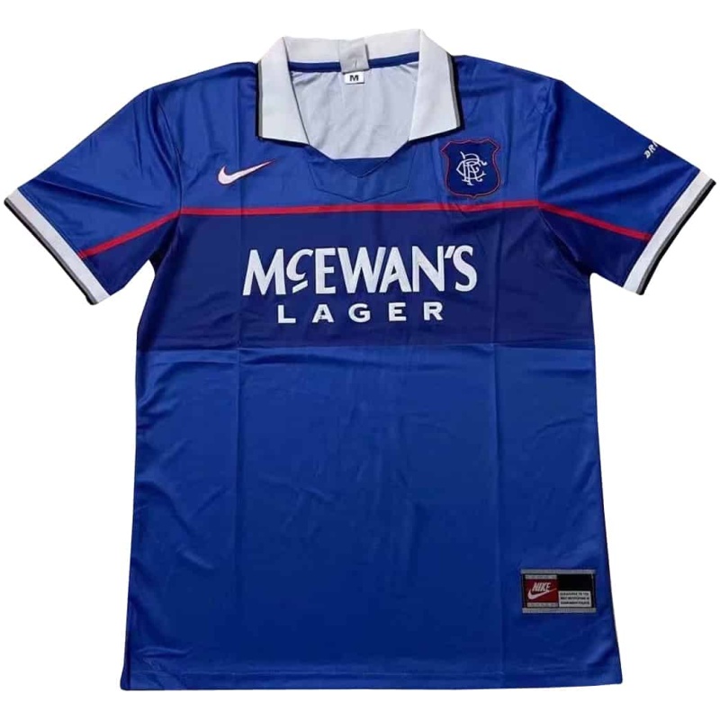 Maillot domicile rétro des Rangers 1997-1999