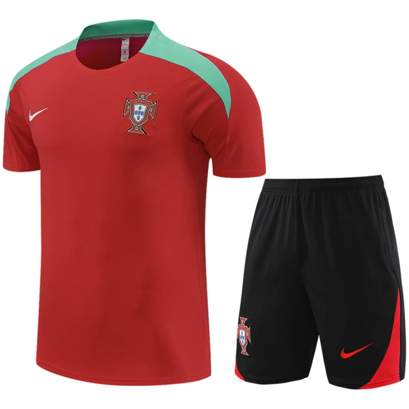 Tenue d’entraînement courte du Portugal rouge 2024