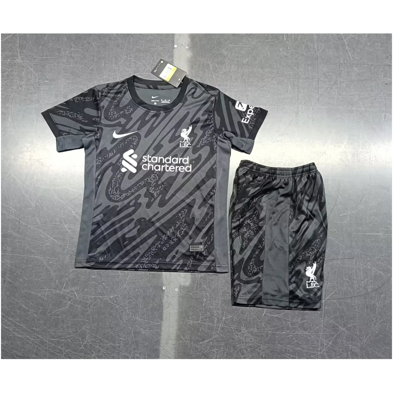 Maillot Noir de Gardien de But Liverpool Enfant 2024/25