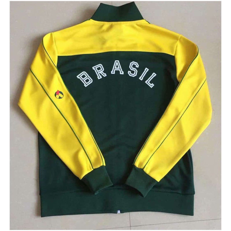 Veste Rétro Brésil Jaune – Verte 1982-1985