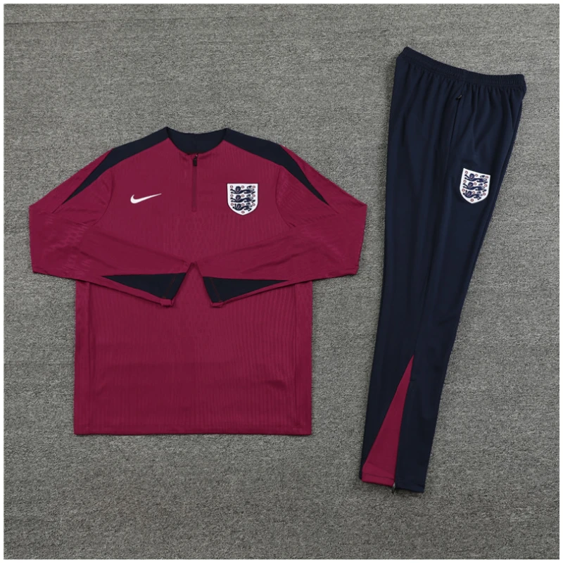 Ensemble d’entraînement pour enfants Angleterre bordeaux 2024