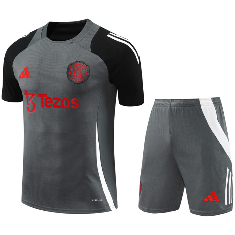 Tenue d’entraînement courte grise Manchester United 2024/25