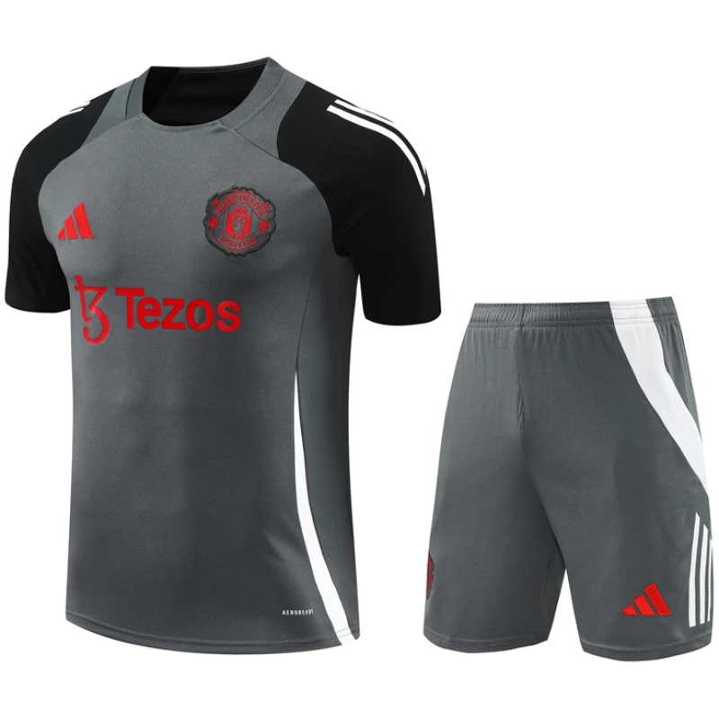 Tenue d’entraînement courte grise Manchester United 2024/25