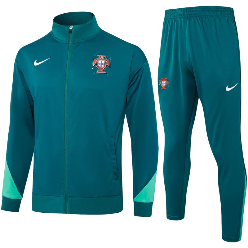 Tenue d’entraînement Portugal Veste + Pantalon Vert 2024