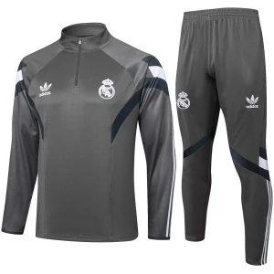 Ensemble d’entraînement gris du Real Madrid 2024/25
