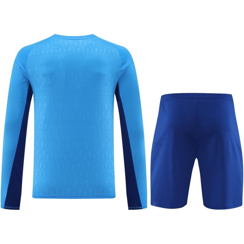 Maillot de Gardien de But Bleu à Manches Longues du Real Madrid 2023/24