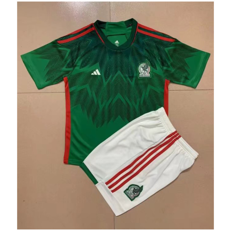 Maillot domicile pour enfants de l’équipe du Mexique, Coupe du Monde de la FIFA Qatar 2022