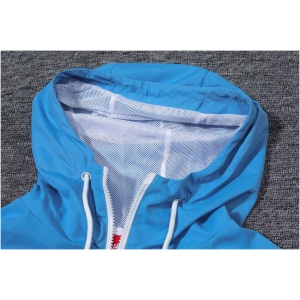 Veste coupe-vent rétro Manchester City toutes saisons bleue 2018/19