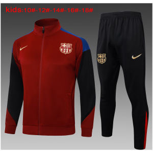 Survêtement Entraînement Enfants Barcelone Veste + Pantalon Bordeaux 2024/25