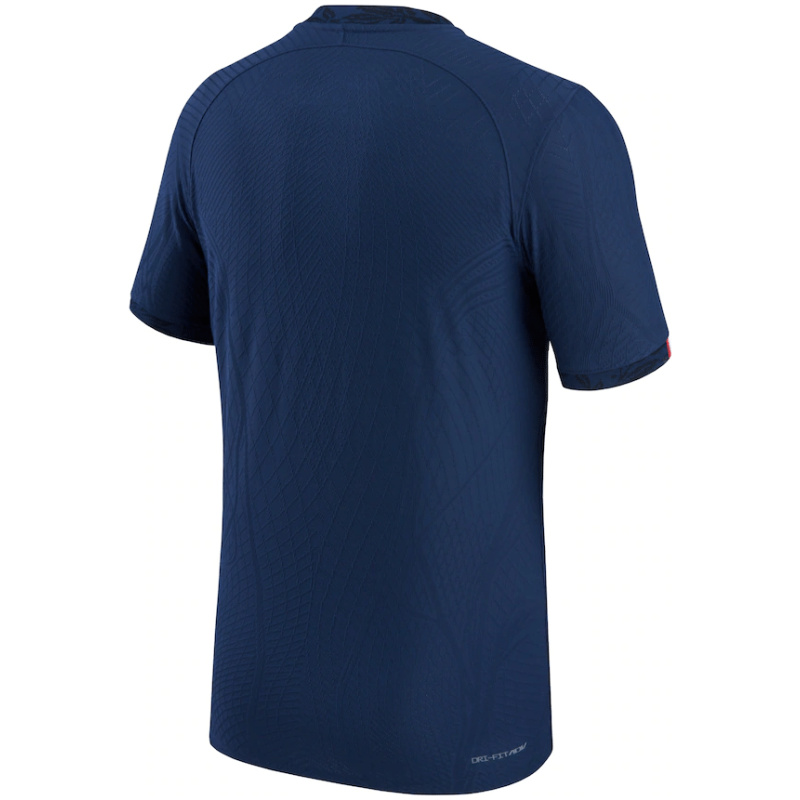 Maillot domicile authentique de France Vapor joueur Coupe du Monde de la FIFA Qatar 2022 – joueur