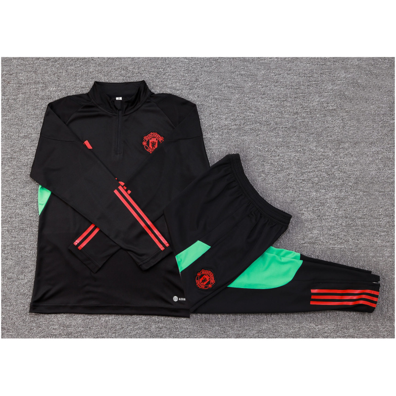 Ensemble d’entraînement pour enfants Manchester United Noir 2023/24