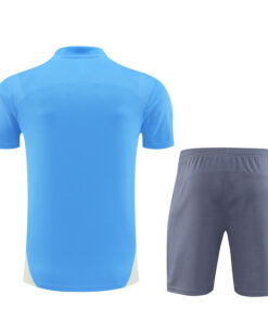 Ensemble d’entraînement court de Manchester City bleu 2024/25
