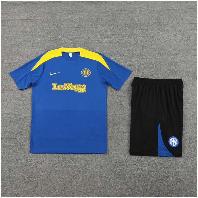 Tenue d’entraînement courte pour enfants Inter Milan Bleu 2024/25