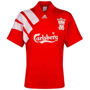 Maillot Domicile Rétro Centenaire de Liverpool 1992