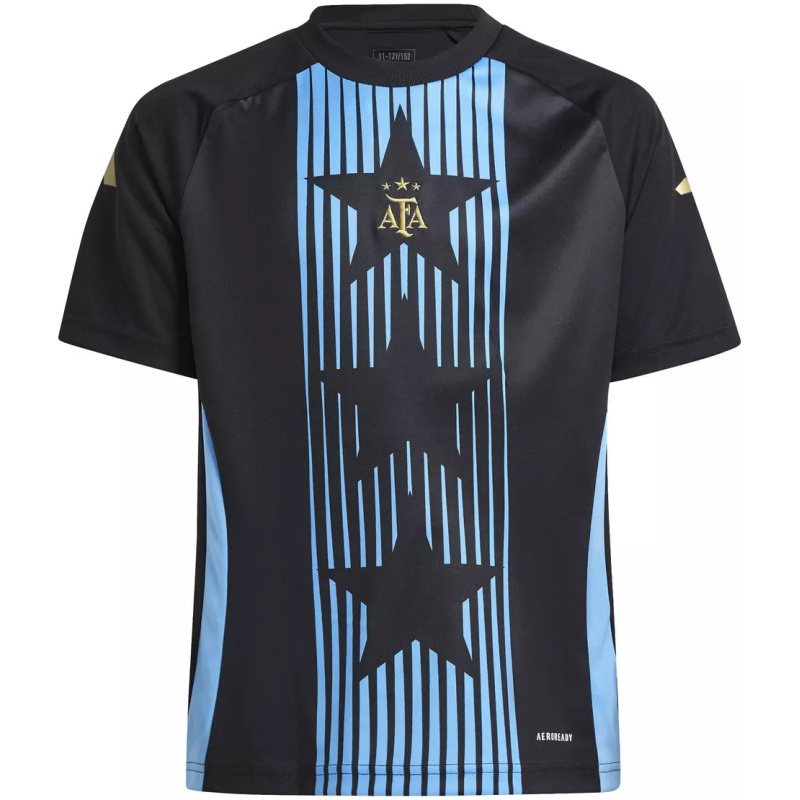 Maillot d’entraînement noir court de l’Argentine 2024