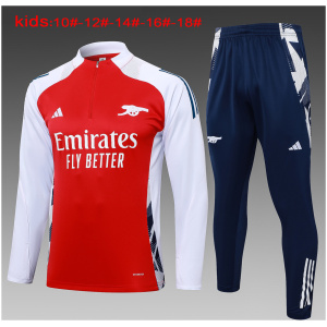 Tenue d’entraînement enfant Arsenal rouge 2024/25