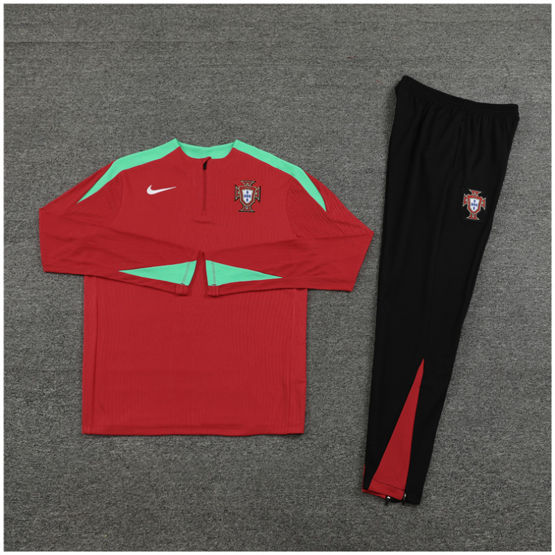Ensemble d’entraînement pour enfants Portugal Rouge 2024