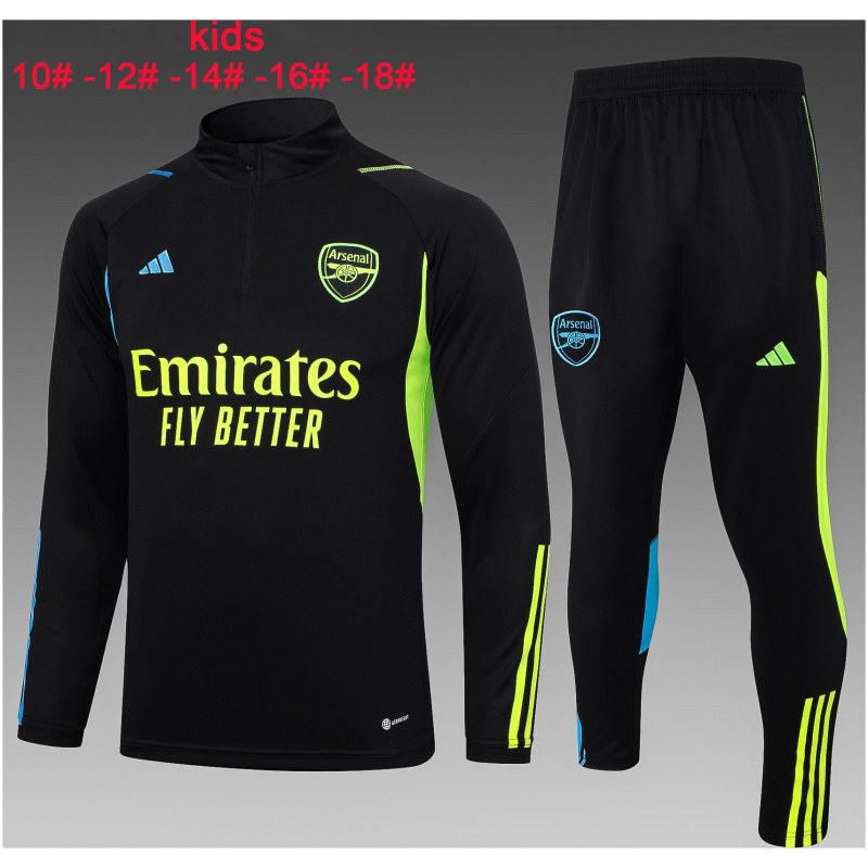 Ensemble d’entraînement Arsenal Enfants Noir 2023/24
