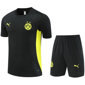 Ensemble d’entraînement court Borussia Dortmund Noir 2024/25