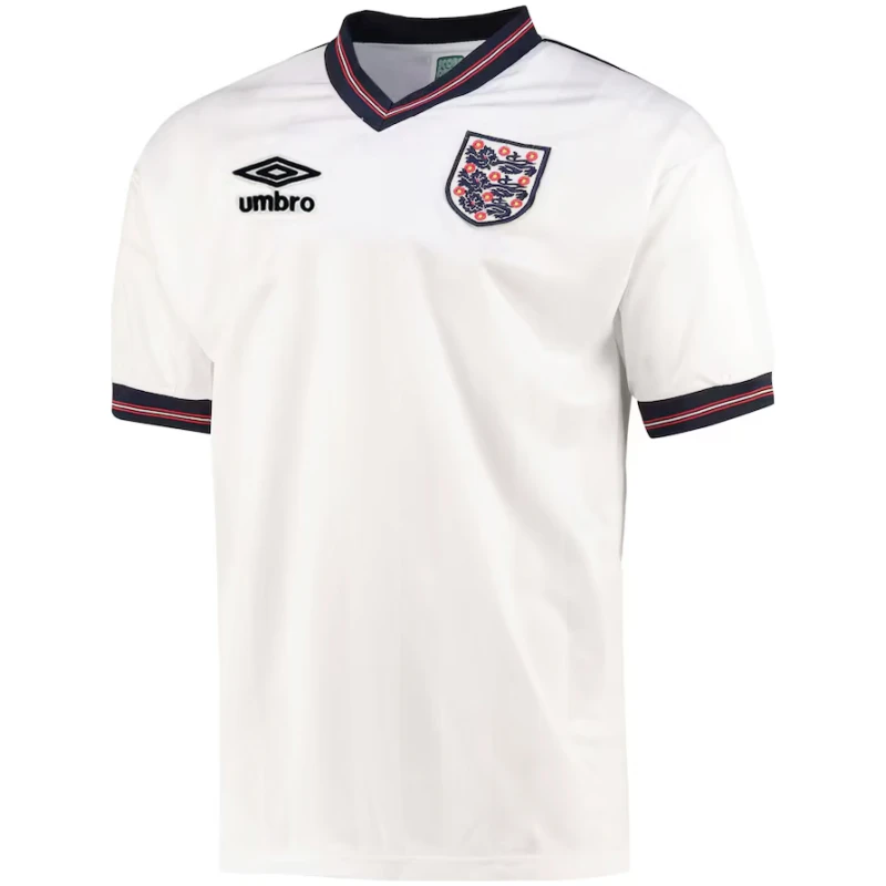 Maillot domicile rétro de l’Angleterre 1984/87