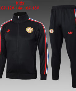 Veste + pantalon d’entraînement pour enfants Manchester United noir 2024/25