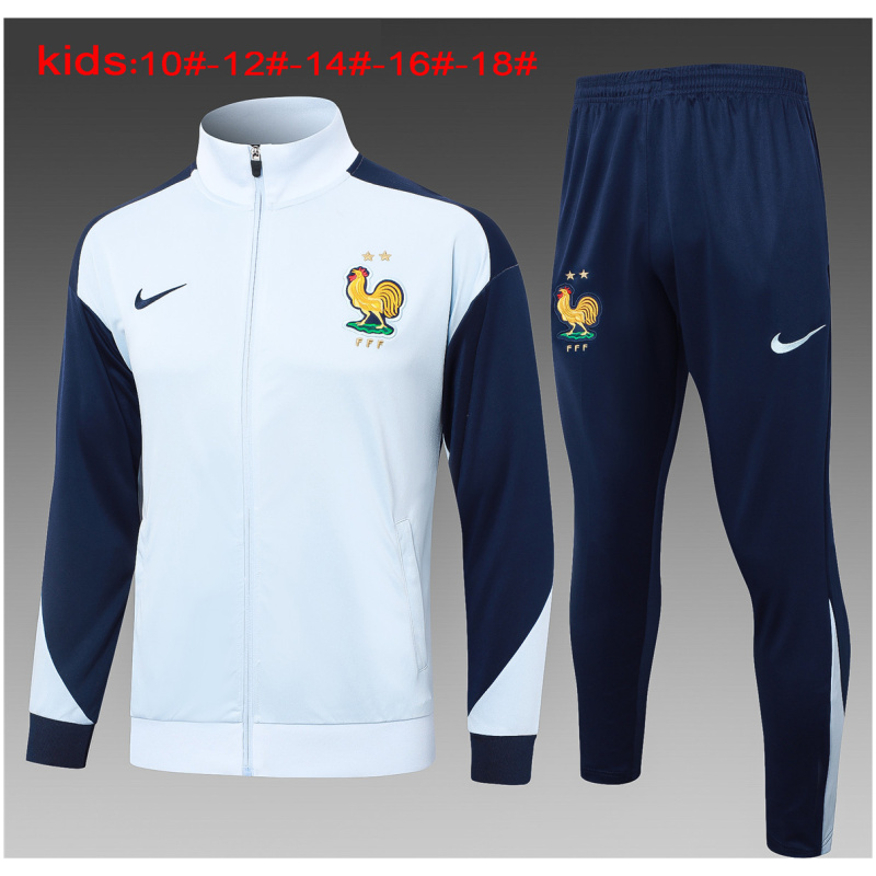 Ensemble de survêtement pour enfants France, veste + pantalon, bleu clair 2024