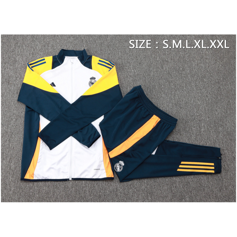 Ensemble de survêtement enfant Real Madrid Veste + Pantalon Blanc 2024/25