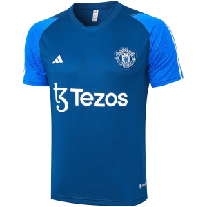 Maillot d’entraînement court Manchester United Bleu 2023/24