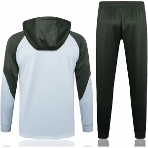 Sweat à Capuche Barcelone Gris - Vert 2023/24
