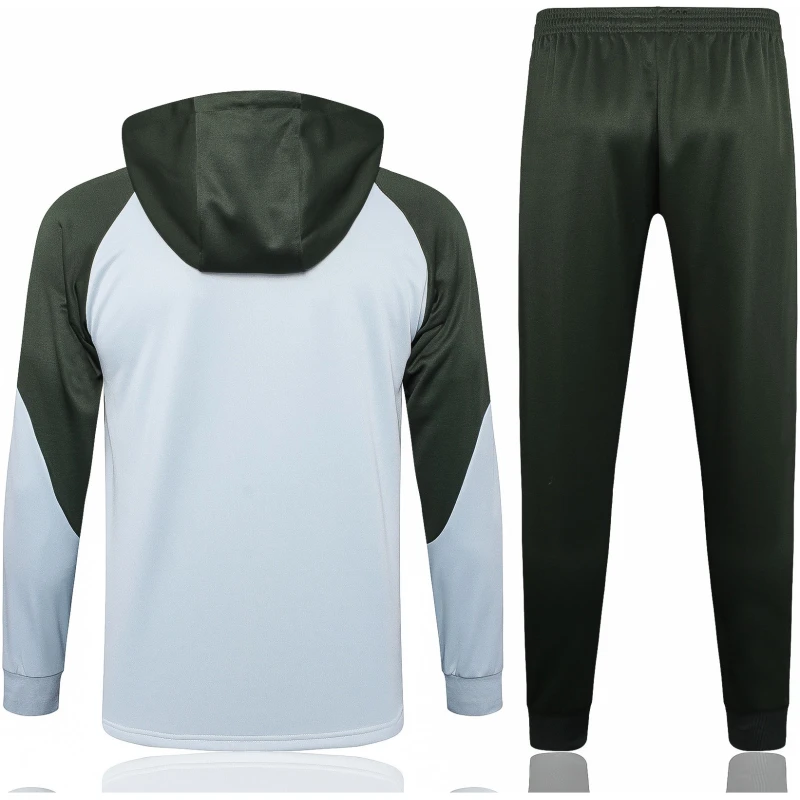 Sweat à Capuche Barcelone Gris – Vert 2023/24