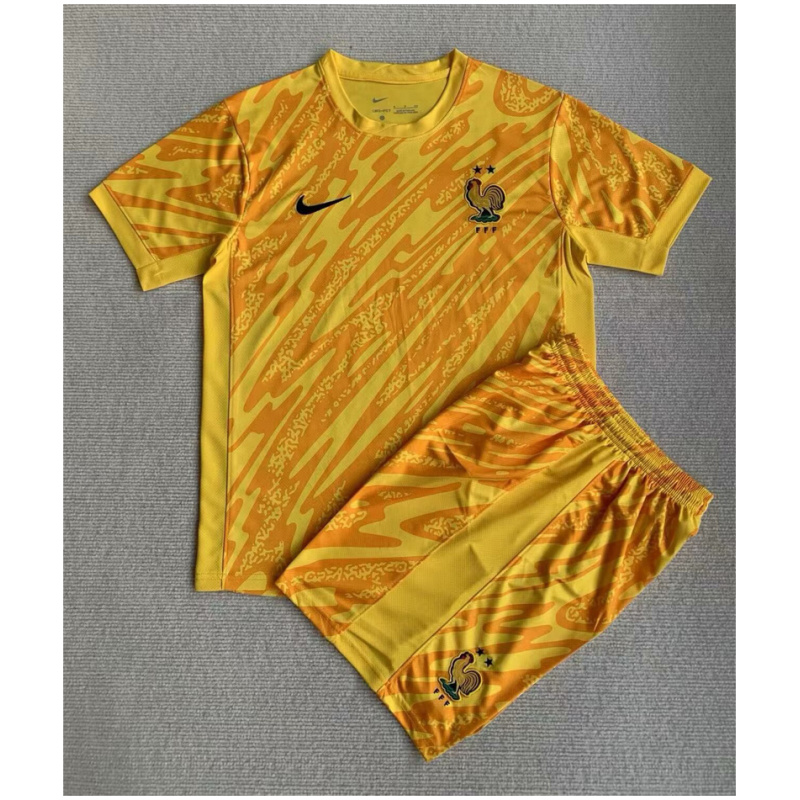 Maillot de Gardien Jaune Enfant France 2024