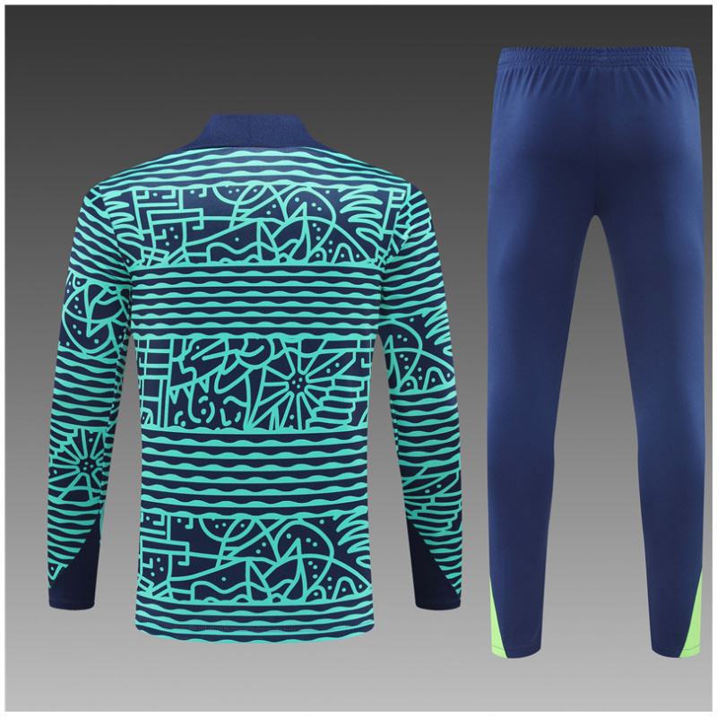 Tenue d’entraînement enfants Brésil bleue 2024